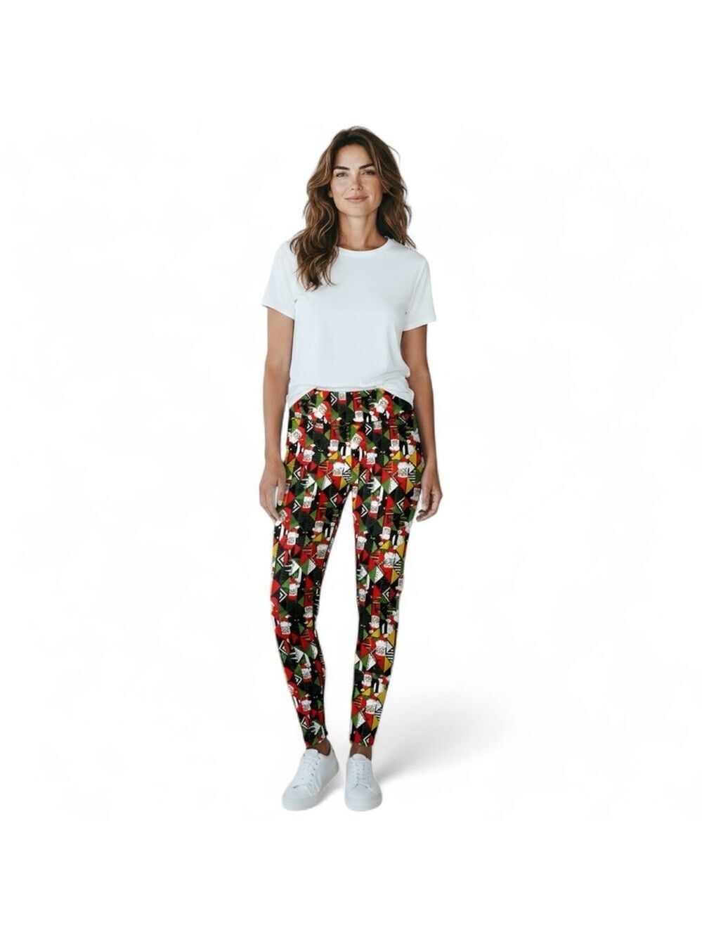 LuLaRoe Women Santa Claus Christmas Leggings Pants Size TC2